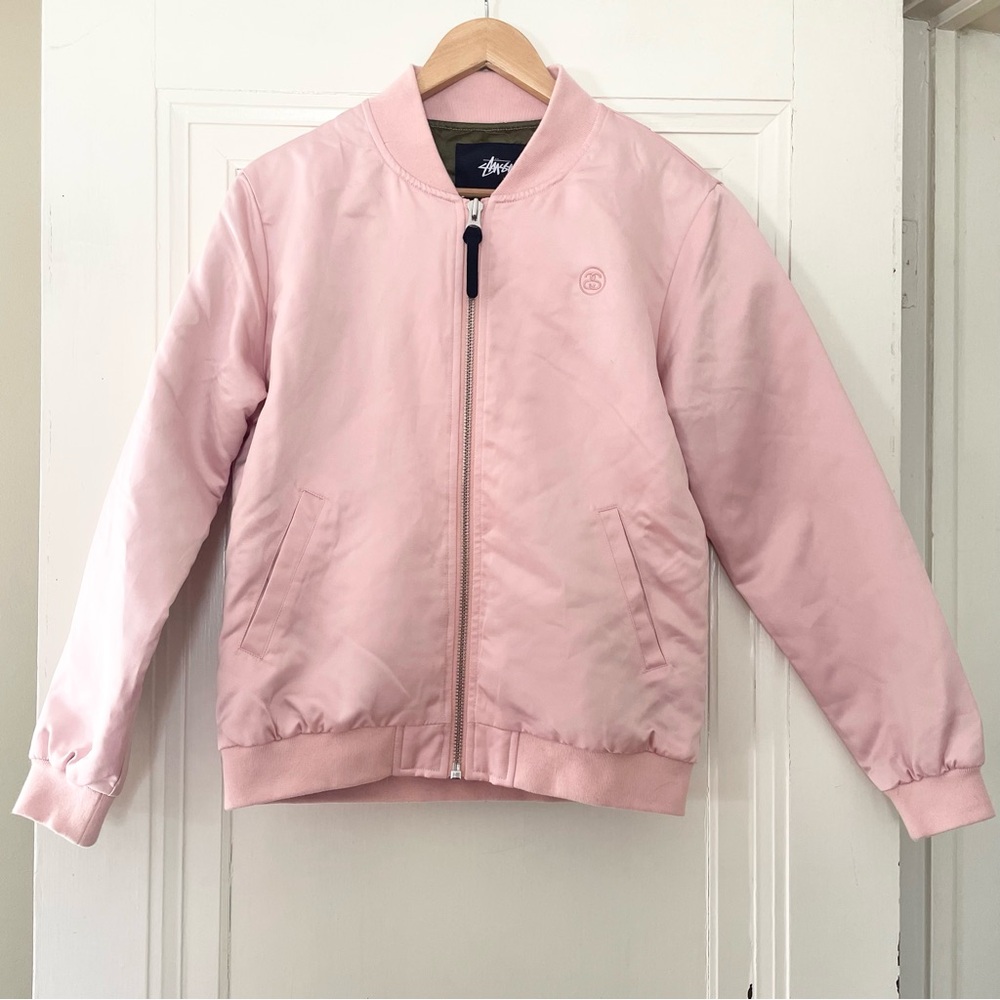 Stussy Pink Bomber Jacket